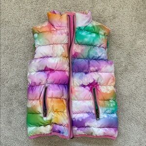 Kids Appaman Pink and Orange Puffer Vest